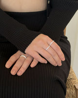 Iceberg ring (silver) *1PCS