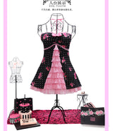 Rose Window Strapless Halter Dress