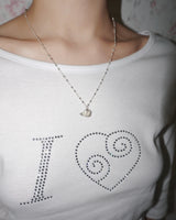 [925SILVER] PURE ROSE PENDENT NECKLACE