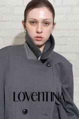 MAXIMAL DOUBLE COAT_GRAY