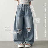 knee damage cutting wide pants