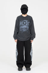 ロードインブラックウォッシュド長袖Tシャツ