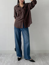 225 Brushed Wide Denim Pants (2C)