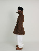 バルマカンシングルアルパカハーフコート (Wool Coat/Winter Coat)