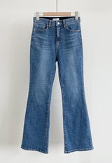 Panyu Hidden Banding Semi-Bootcut Denim Pants