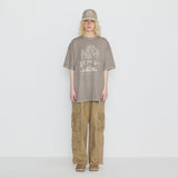 イントゥザジャングルピグメント半袖Tシャツ Beige