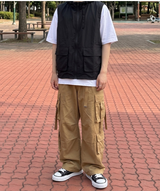 クールケア ナイロン ウィンドブレーカー ベスト ブラック