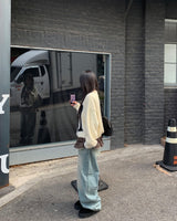 シークレットウォッシングデニムパンツ
