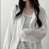 Wanu linen button hooded cardigan