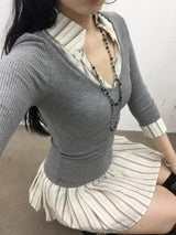 ストライプウォームワンピピース