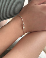 Swing heart bracelet (silver)