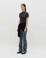 Layered Wrap Tie _ BLACK
