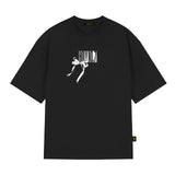 ホーリームーブリボンオーバーフィット半袖Tシャツ_BLACK