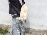 vintage two-tone backpack