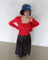 Dot Dot Dot Cancan Long Skirt