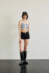 MIMI STRIPE SLEEVELESS / BLUE