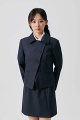 ODE ASYMMETRIC JACKET / CHARCOAL