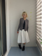 Powder pleats and pouch skirts