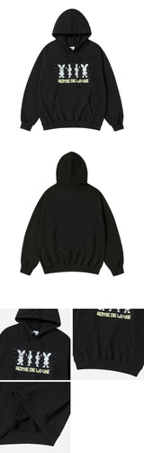 25SS マグショットエイリアンフーディー ブラック