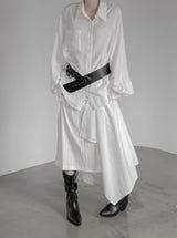 Sia Layered Unbalanced Skirt
