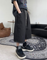 Beane Eyelet Bermuda Denim Pants
