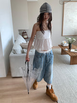CHECK HAIR SCARF (2C)