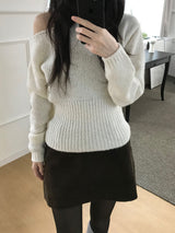 コーデュロイローライズスカートパンツ (3 colors)