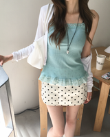Satin dot skirt