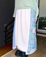 Lace Patchwork Flare Long Skirt