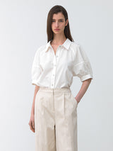 (BL-4342)RAGLAN PUFF WRINKLE BLOUSE