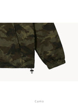 Camo Hood Zipper Jacket