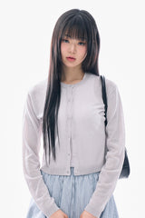 Connie see-through round cardigan