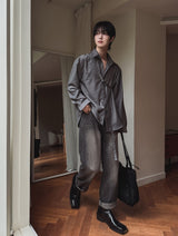 Baski Teen Washed Semi-Banding Denim Pants