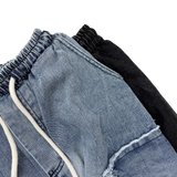 crack raw-edge cargo pants