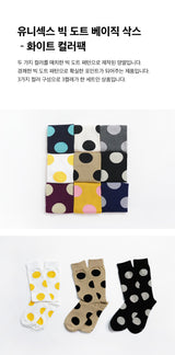 [3PACK] 1507 UNISEX DOT BASIC SOCKS - big dot white colorpack