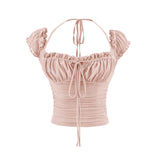 Nerissa Mesh Puff Blouse