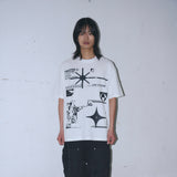 Untitled Gihahak Logo Pigment Wash Short Sleeve Off White