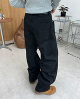 トペル リンクル カーブ デニム パンツ
