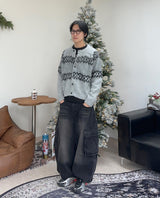 レペルヘアリーノルディッククロップカーディガン