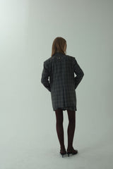 GLAM CHECK DOUBLE JACKET_BLACK