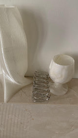 Metal silver fork hair claw