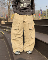 Utility Patch Wide Cargo Pants