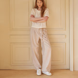 Waist String Pants Beige