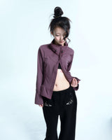 ラッフル2WAYジップアップ - Old Plum