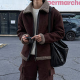 LMN Martin Suede Wool Sheepskin Jacket (2 colors)