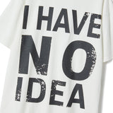 Untitled No Idea Pigment Wash Short Sleeve Off White