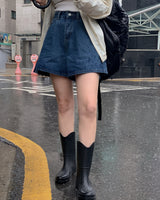 Tiny denim shorts