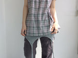 pastel checkered cotton dress