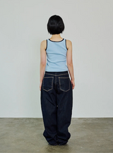 DOODLE SLEEVELESS - BLUE