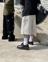 No.1237 L stripe carpenter bermuda SHORTS